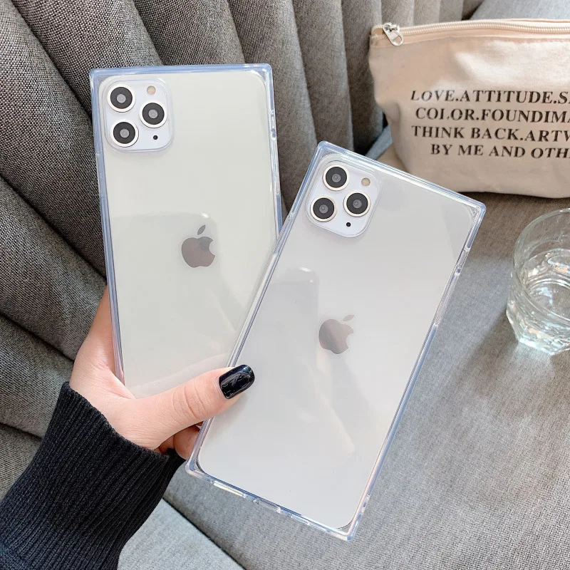 Чехол для iPhone 11 12 13 Pro X XR XS Max 6 6s 7 8 Plus SE 2020 мягкий прозрачный чехол из ТПУ