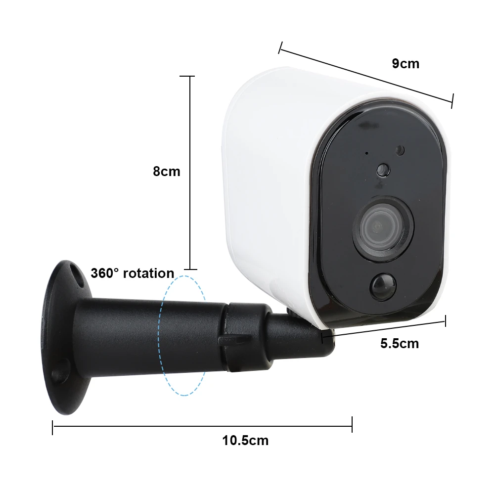 Baby Monitor IP Camera 960P 1080p Telecamera di Sorveglianza Senza Fili di Sicurezza Domestica Batt