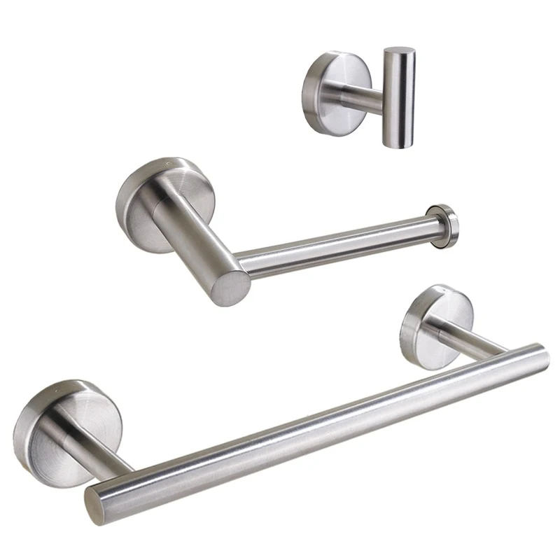 

Matte Black Towel Bars Paper Holder Bathroom Accessories Stainless Steel Towel Hanger Bathroom Hardware Set