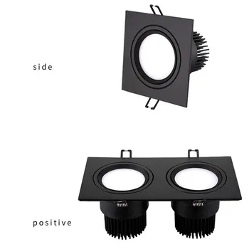 

New Model Frosted Lens LED Recessed Downlight High Bright Epistar COB LED Ceiling Spot Light 7W 10W 12W 24W with Transformer