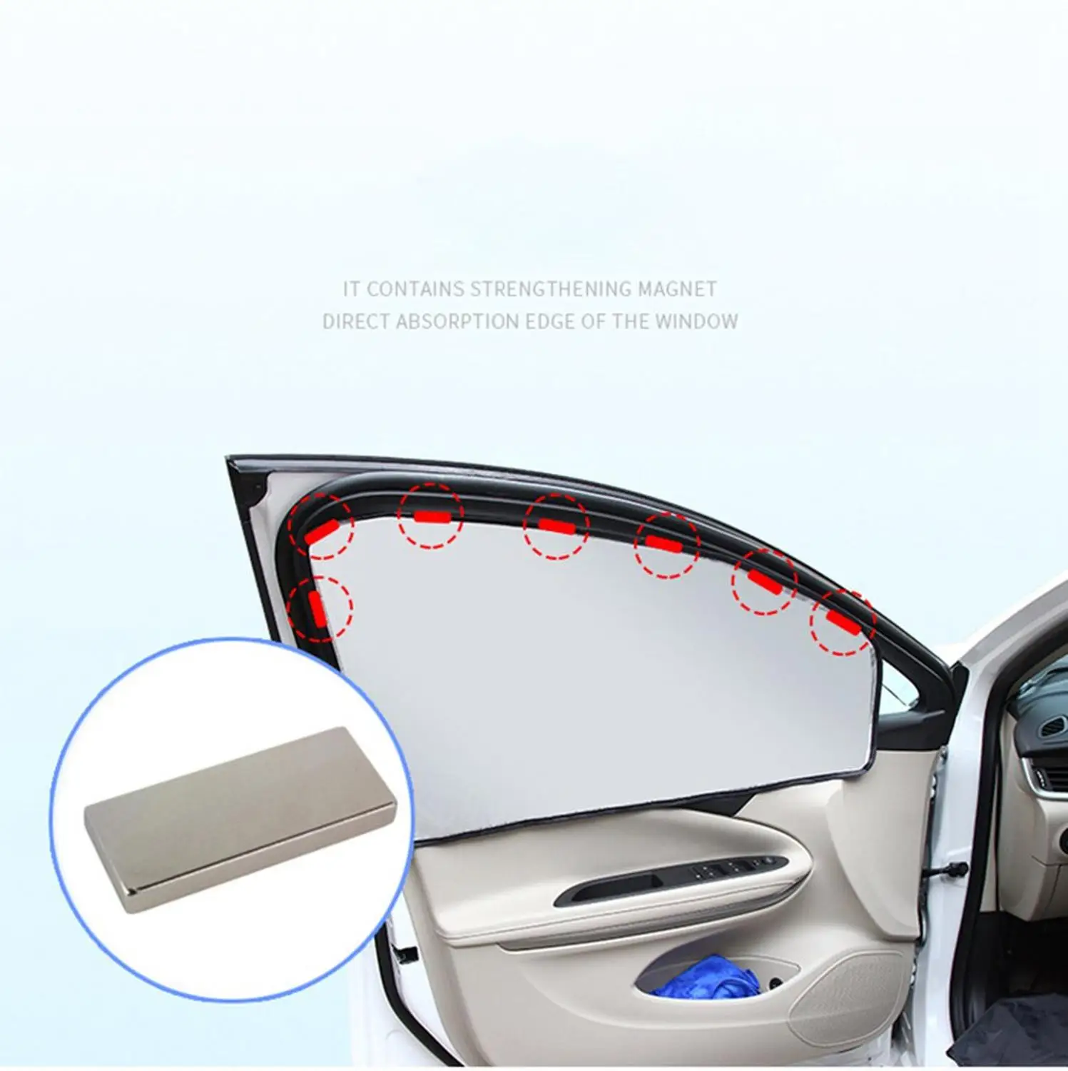 2 шт. Универсальные солнцезащитные козырьки боковое сиденье автомобильное окно