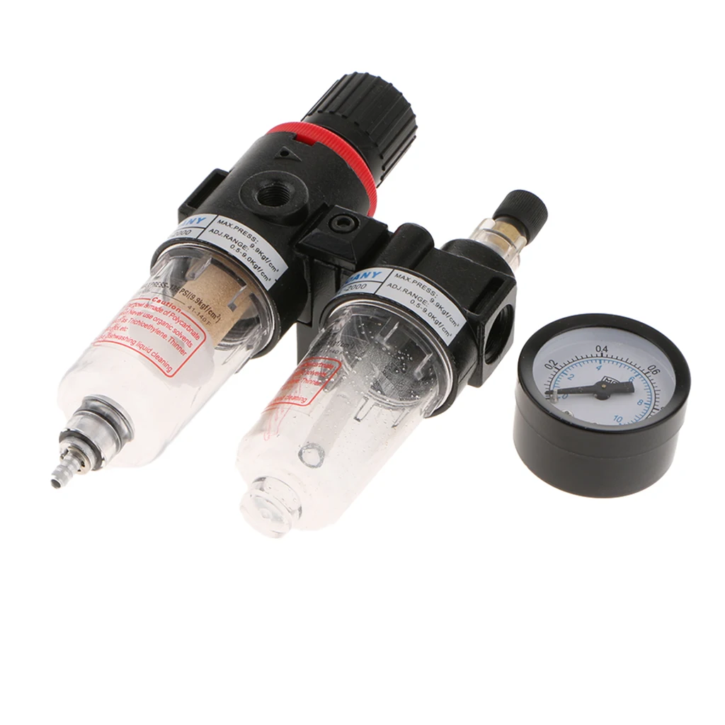 AFC Air Pressure Regulator Oil Water Separator Trap Filter Airbrush Compressor