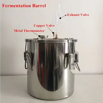 

2016 New Wine Fermenter with Thermometer High Quality 10L/20L/35L/54L Barrel Stainless Steel Fermenters Fermentation with Video