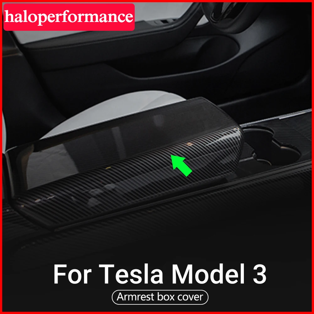 Аксессуары Model3 для tesla модель 3 углеродное волокно ABS подлокотник коробка крышка y