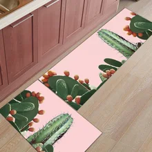 Скандинавский Кактус 2 шт. коврик для кухни аксессуары для ванной набор обуви механический скребок моющийся, напольный ковры натуральное кокосовое волокно