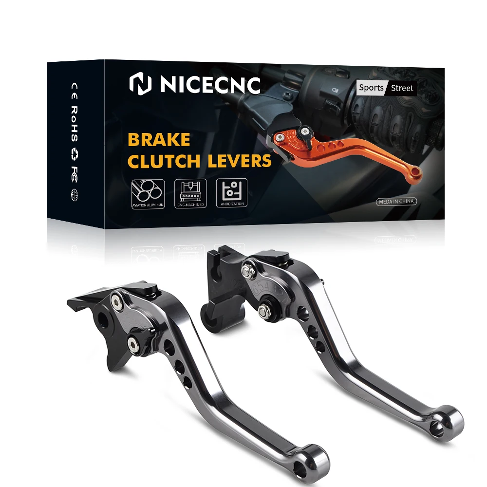Short Brake Clutch Levers For KTM Duke 125/200/390 RC390 all years