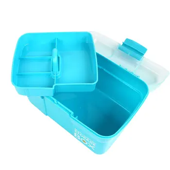 

Makeup Hand-held Desktop Storage Box Plastic Scissors Organizer Jewelry Nail Polish Pen Container Manicure Tool MKXJ