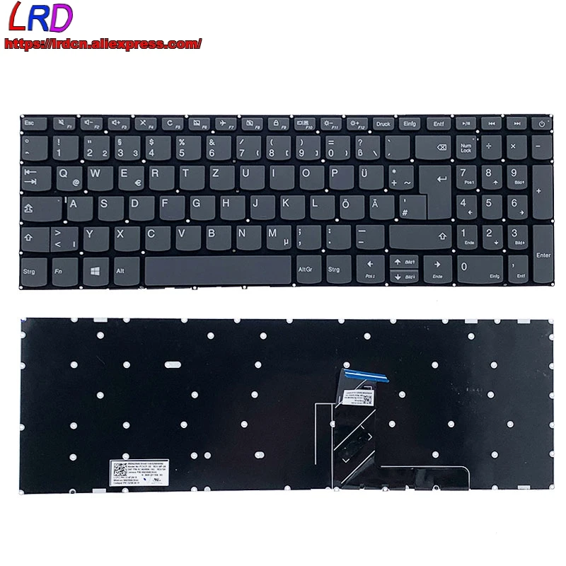 Teclado alemán para Lenovo L340-15api-15irh S145 -15IIL -15IGM V145 -15AST V140 -15IWL v155-15 320 -15ISK 330 -15ICH -15