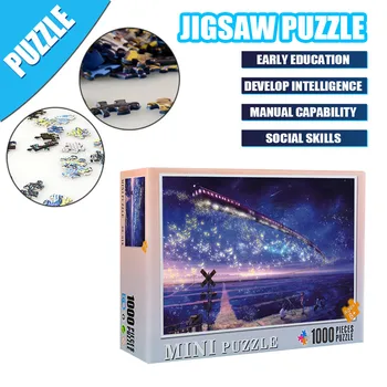 

Adult Children Puzzle Holiday Gift Puzzle Toy 1000PC Puzzle Landscape Pattern educational toys for adults Kids развивающие игры