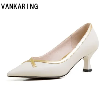 

2020 women pumps shoes sweet style women shoes pumps fashion bow-tie thick high heels plus size shallow slip on pointed toe shoe