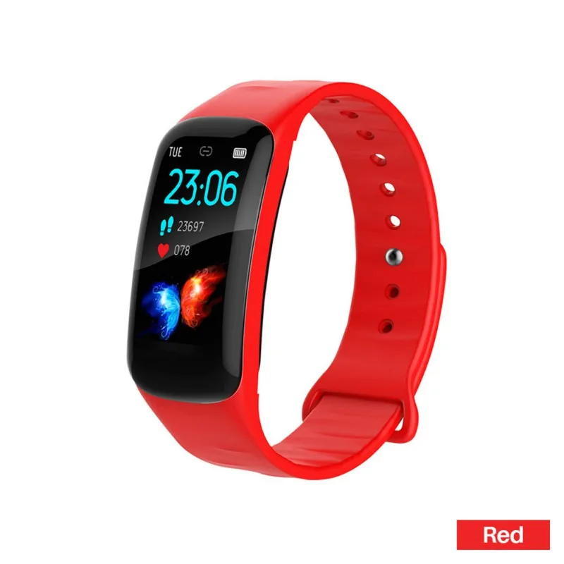 Водонепроницаемый IP67 Смарт-часы пульсометр спортивный браслет для бега смарт-браслет - Цвет: red