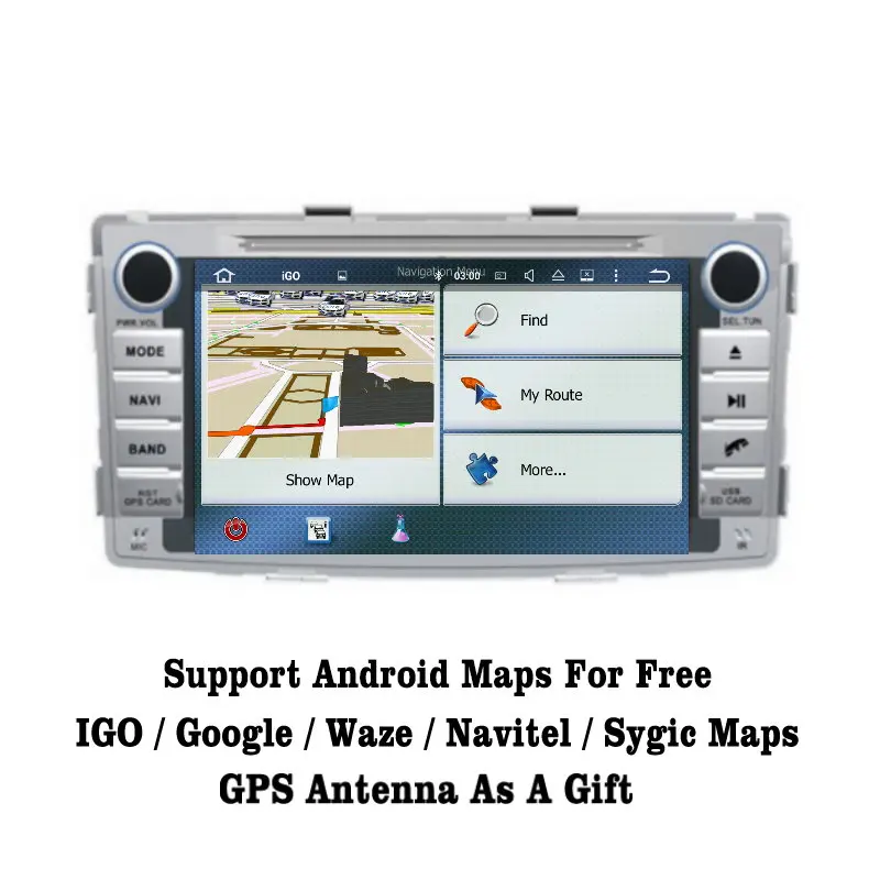 Liislee Android 7 1 2G RAM для Toyota Hilux 2012 ~ 2014 автомобильный Радио Аудио Видео Мультимедиа DVD