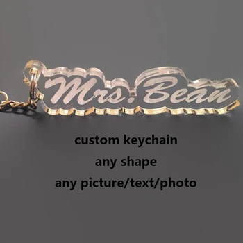 

Custom designed, laser cut, 14 cast acrylic keychain zipper pull personalized with your name, favorite word, or hashtag