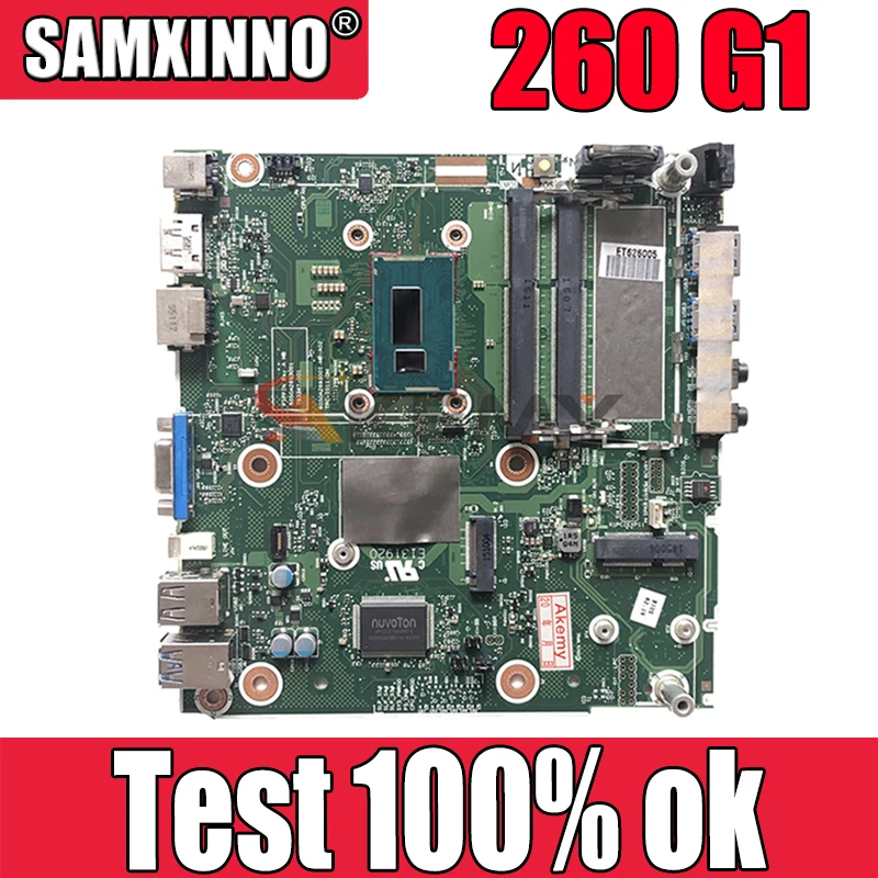 Оригинальная материнская плата для HP 260 G1 DM 791401-003 793347-001 TPN-I011-DM 6050A2693001-MB-A02 DDR3 100%