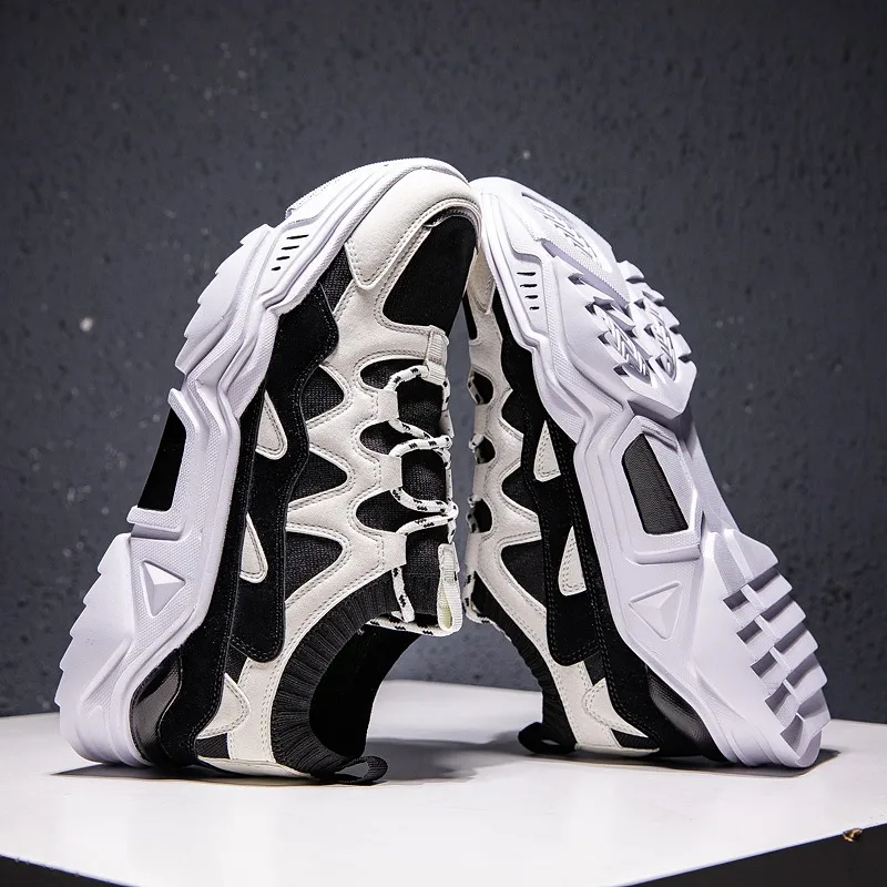 

High-end design men's sports shoes elastic cushioning breathable lightweight men's casual shoes wild outdoor running shoes