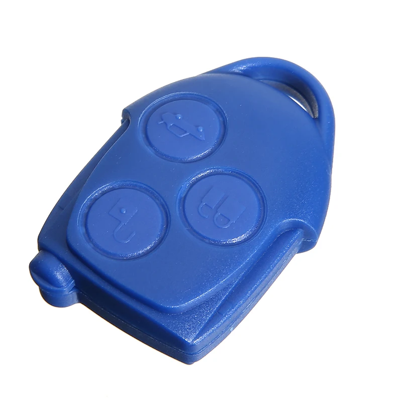 Fit For Ford Transit MK7 2006-2014 3 Buttons Remote Key Case Shell+Battery Auto Key Replacement Blue