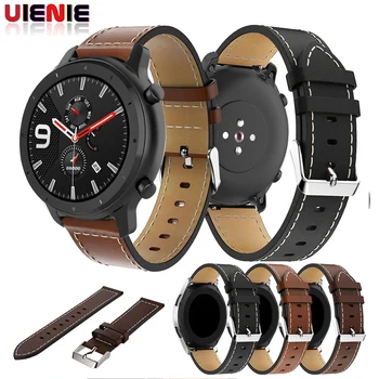 

Genuine Leather Watch Band Strap for Xiaomi Huami Amazfit Stratos 3 2 2S pace Amazfit GTR 47mm Replacement Wrist band strap new