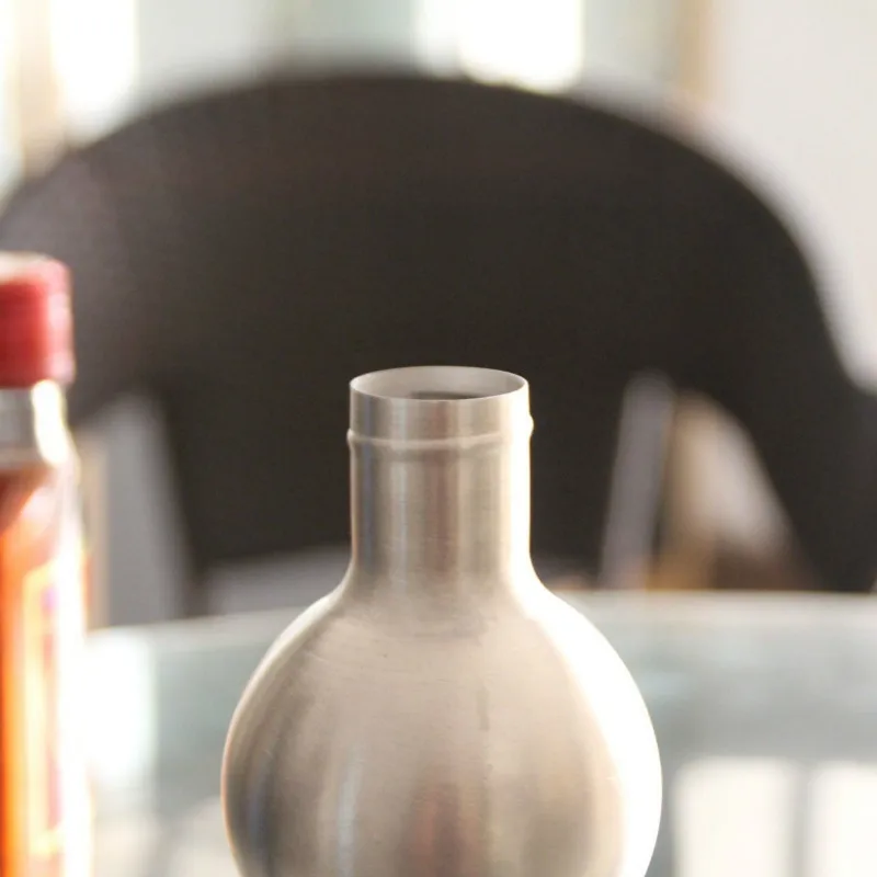 Открытый кемпинг бутылка для воды китайский Ретро Стиль Туризм нержавеющая сталь Тыква Вино Виски фляга бутылка флакон чайник с поясом