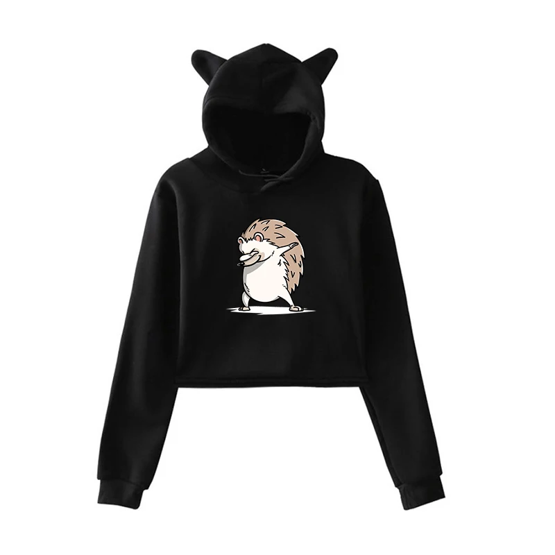 

Cute Woman Hoodies Autumn Long Sleeve Pullover Kleding Vrouwen Dabbing Animal Print Female Sweatshirts Dropshipping Girl Clothes
