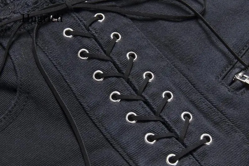 Women Stylish Summer Denim Shorts Lace Up High Waist Pockets Female Casual Streetwear White Short Jeans 2021