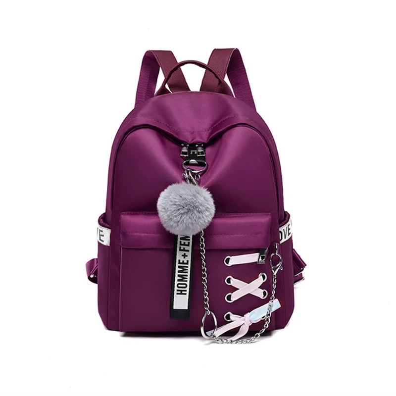 Бренд Дикий сшитый рюкзак для женщин Повседневная Большая емкость студенческая дорожная сумка сплошной цвет водонепроницаемый рюкзак специальный