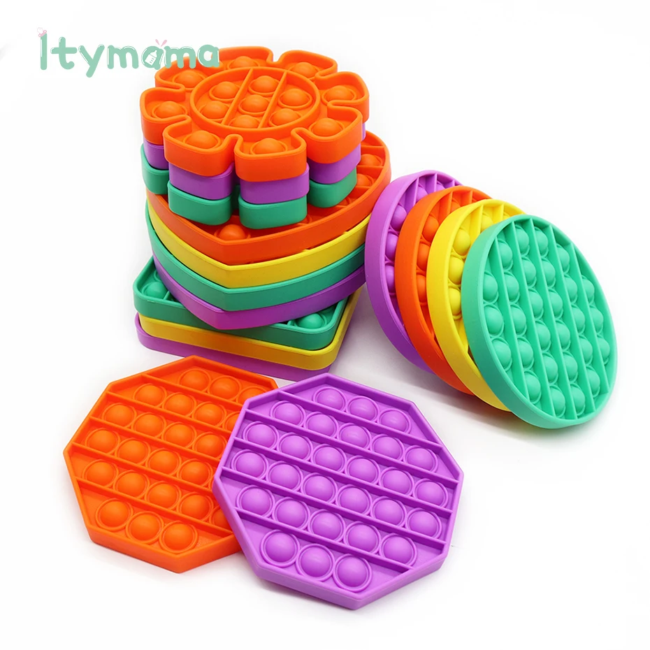 Toy Adult Fidget-Sensory Reliever-Toys Needs-Stress Push Bubble Antistess Colorful Chidren