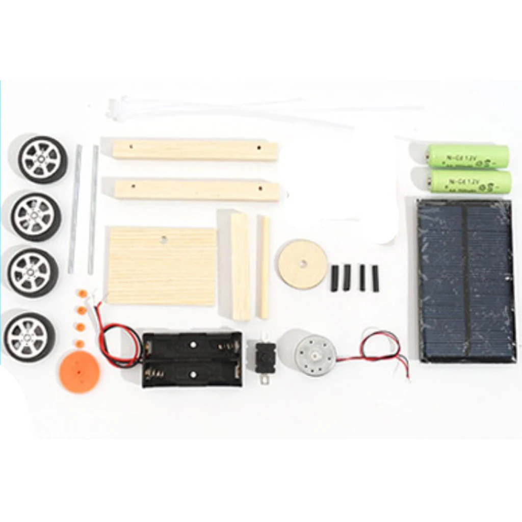 Physics Science Education Solar Kids Car Model Electric Motor Experiment, 5v Low Power, Smart IQ Training Toy