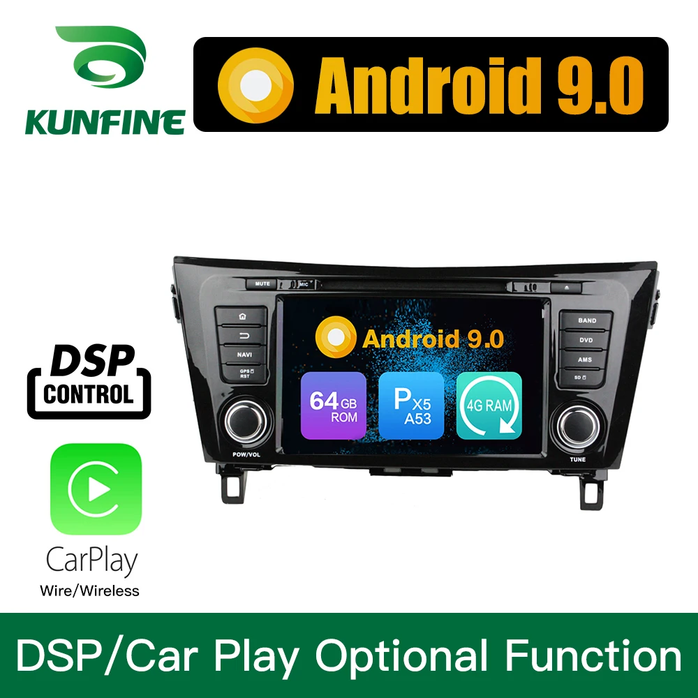 Android 9 0 Восьмиядерный 4 Гб RAM 64 Rom автомобильный DVD GPS мультимедийный плеер стерео