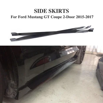 

Carbon Fiber Side Door Bumper Skirts for Ford Mustang Coupe 2-Door 2015-2017 Extensions Lip Not for Shelby GT350