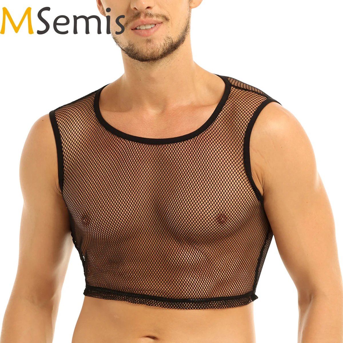 fishnet vest top