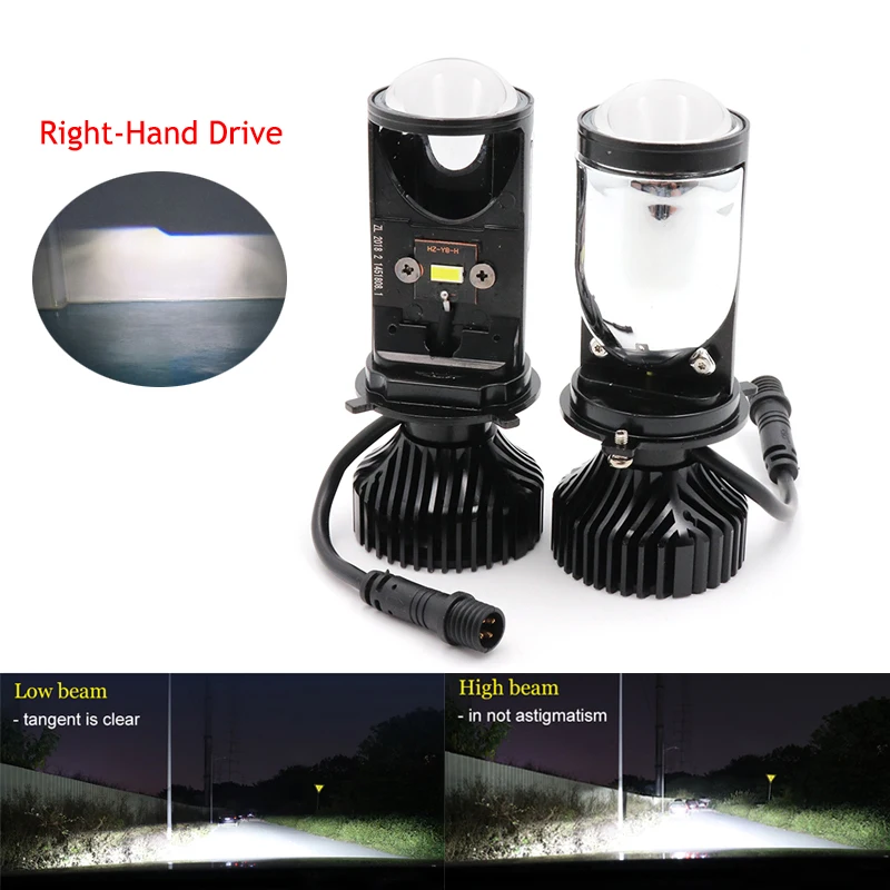 

Niscarda 20000LM Canbus 90W/Pair Lamp H4 LED Mini Projector Lens Automobles Bulb Conversion Kit Hi/Lo Beam Headlight 12V24V