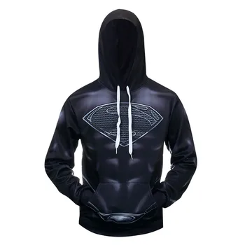

2020 New Anime Fashion Hoody Men Hoodies Sweatshirts Captain America Superman 3D Printed Cosplay Costume Mens Hooded Pullover