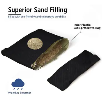 Weather Resistant Cornhole Bags Black and Red Set of 12 Beanbag Toss Game Sports  SP36966 5