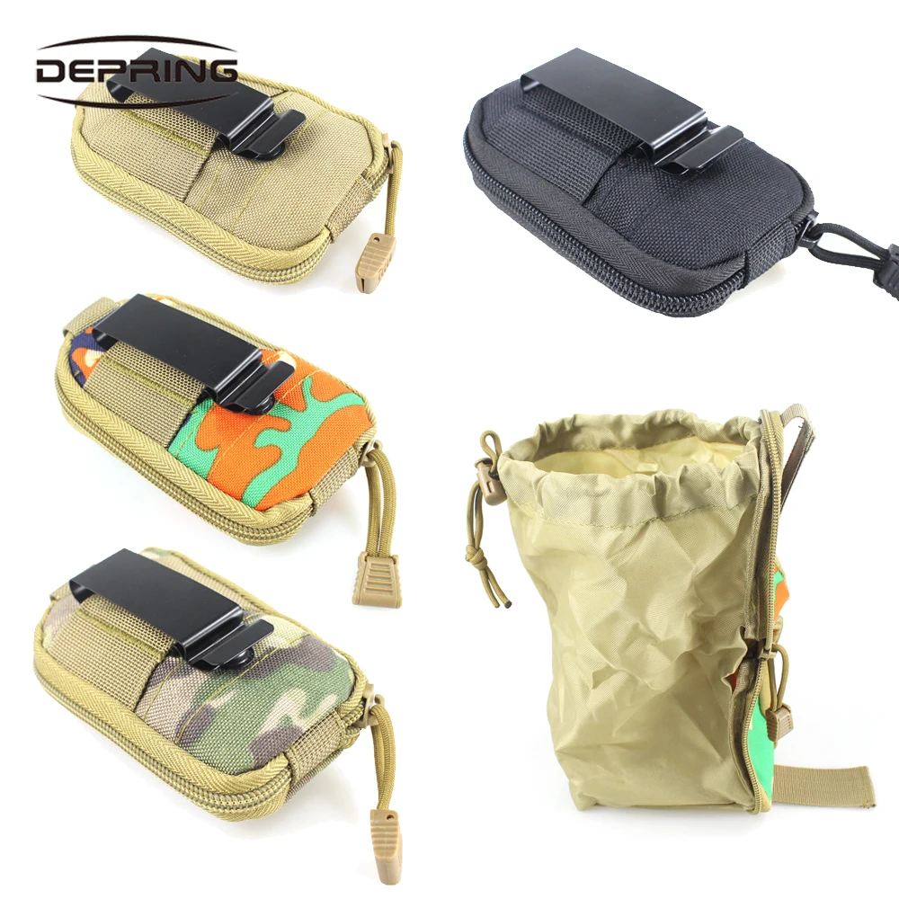 Тактический Универсальный Журнал Mag Drop Dump Pouch Molle пояс охотничий страйкбол военный пистолет патроны складная сумка