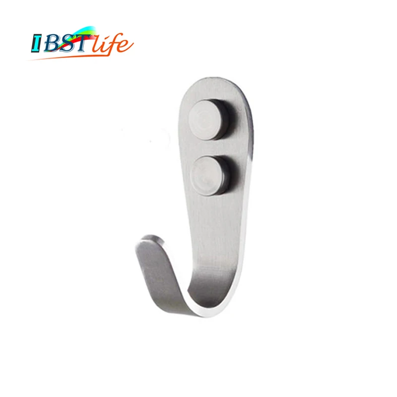 

Stainless steel Hook Hat Coat Hanger Door Wall Bathroom Kitchen Towels Holder Household Storage Tools Gadgets Houseware