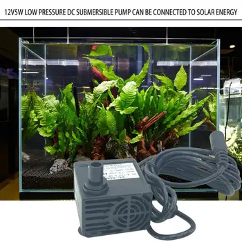 

12V 5W Low Voltage DC Solar Water Pump Outdoor Landscape Fountain Fish Pond Tank Micro Submersible Pumps