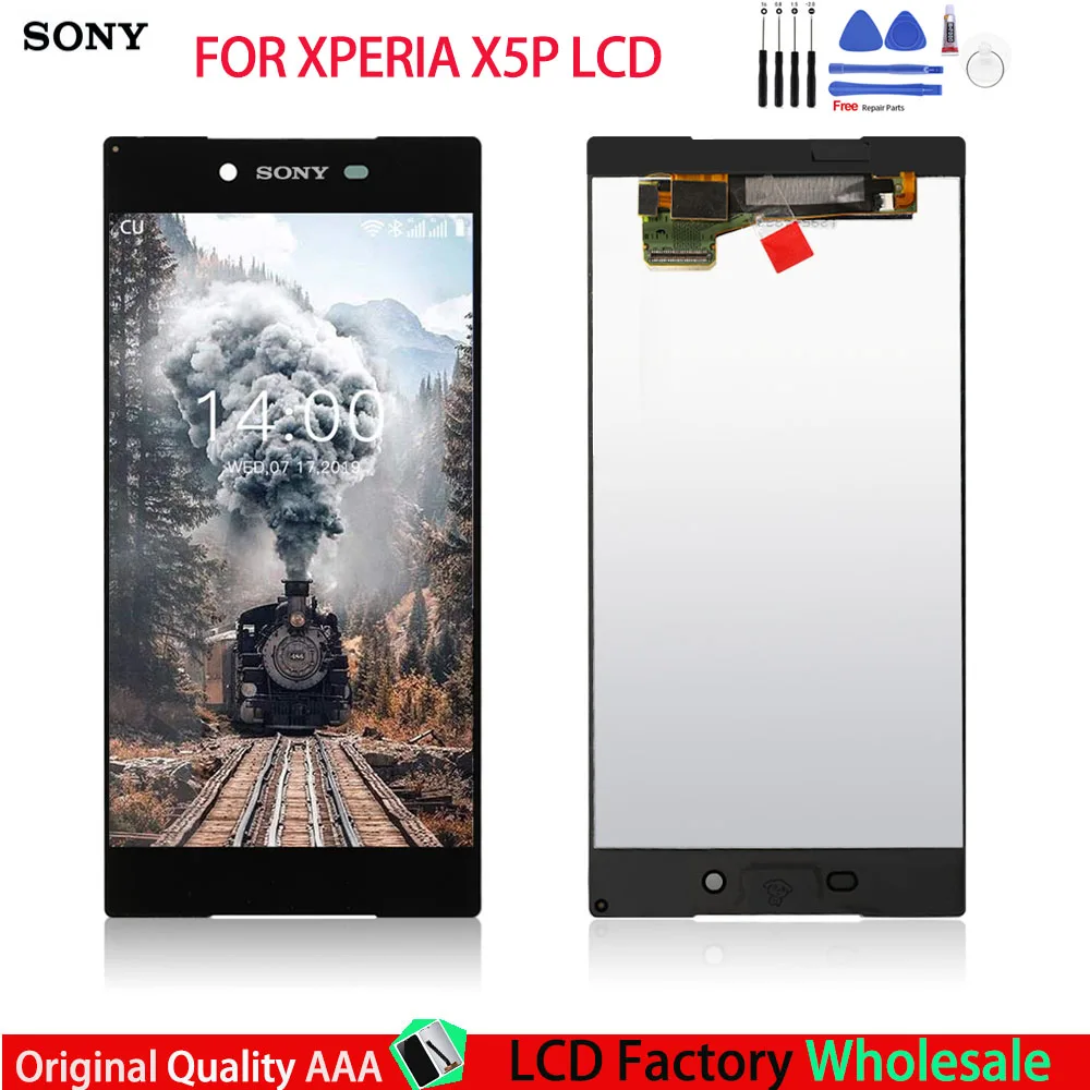 

100% full original For SONY Xperia Z5 Premium Z5 Plus E6853 E6883 Z5p LCD Display Digitizer Sensor Panel Assembly Replace Button