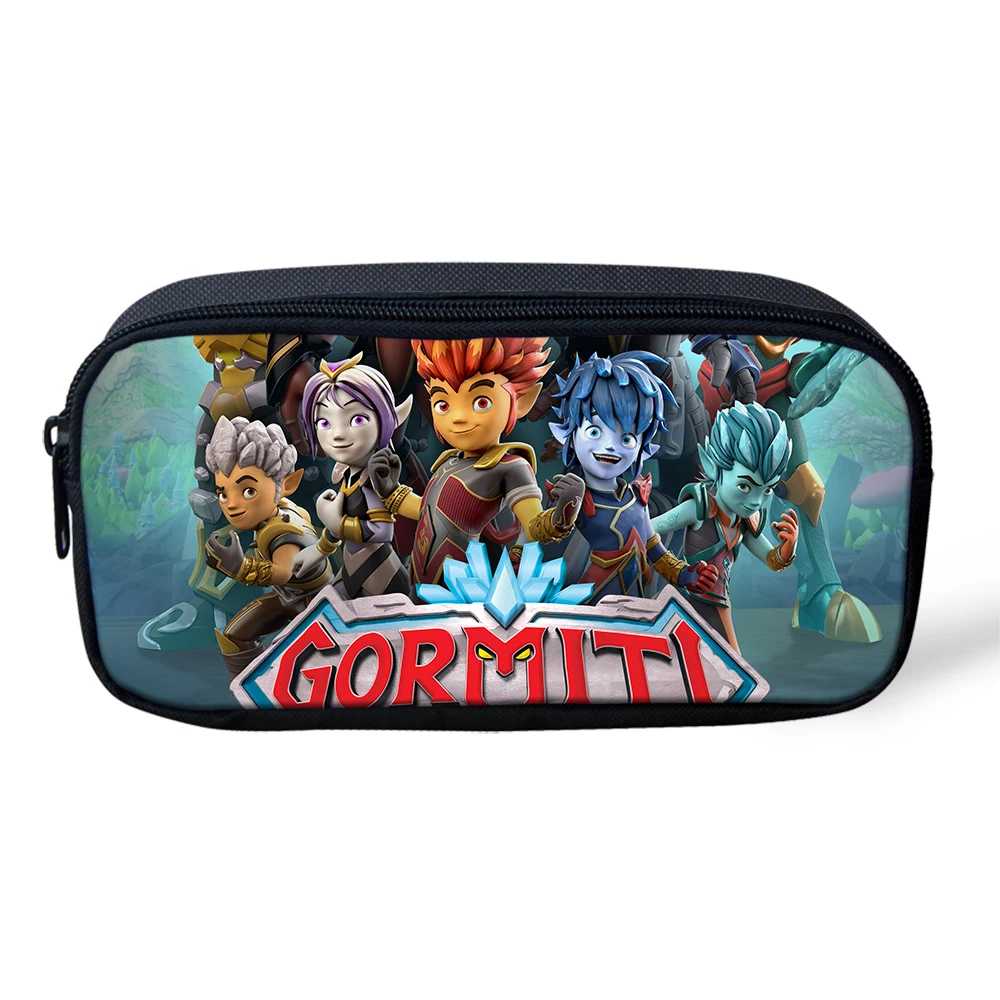 CDGX2130K В итальянском стиле с героями мультфильмов Gormiti школьный рюкзак, набор/3 предмета в детском костюме, Giochi Preziosi школьный рюкзак для мальчиков и девочек, рюкзак сумка для канцелярских принадлежностей - Цвет: CDGX2130K