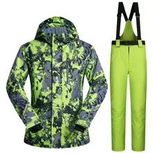 30 градусов мужской лыжный костюм сноуборд куртка брюки зимняя одежда брюки ветронепроницаемая водонепроницаемая верхняя Спортивная одежда Мужская Супер теплая