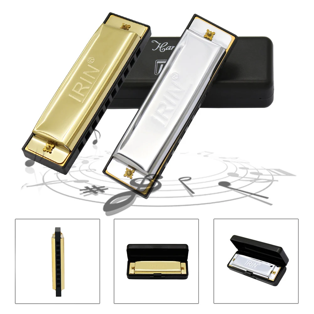 

10-Holes Harp Diatonic Blues Harmonica C Key Harmonica for Kids and Adults
