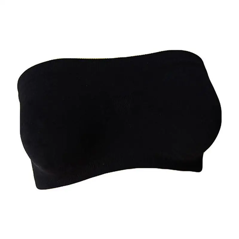Women Lady Sexy Strapless Crop Top Bra Tube Top Bra Bandeau Underwear Strapless Breathable Stretch Layer Seamless
