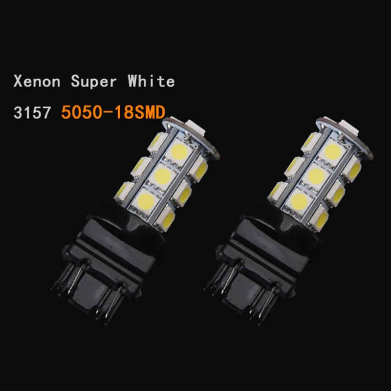 3157 5050 3156 3057 3457 18SMD светодиодный чистый белый задний фонарь стоп светильник Замена