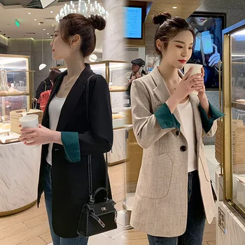 

Net red small suit women's coat 2020 spring and Autumn New Korean style loose thin casual small suit top