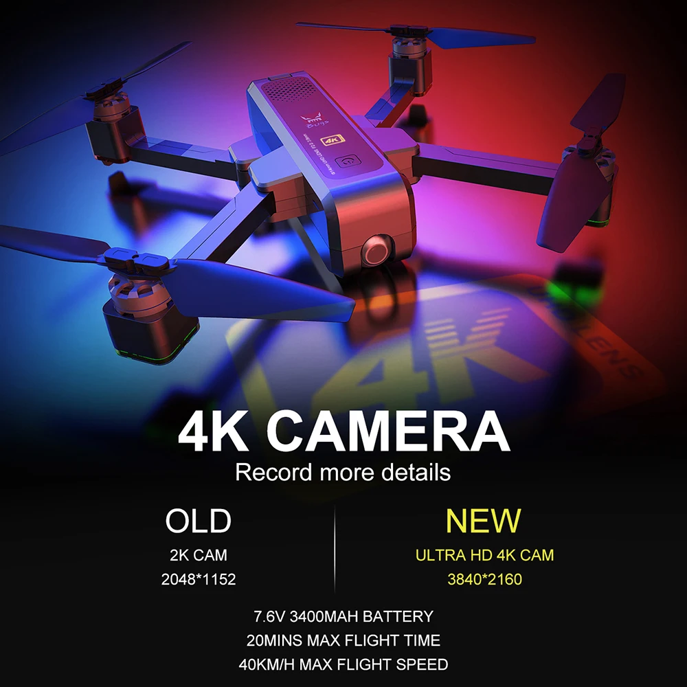 MJX B4W бесщеточный Радиоуправляемый Дрон с камерой 4K 5G wifi FPV gps позиционирование дрона оптического потока Квадрокоптер