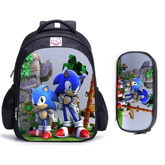 Модные 16 дюймов Марио Соник бум Hedgehogs детские школьные сумки ортопедические школьный рюкзак для детей мальчиков Mochila детский портфель