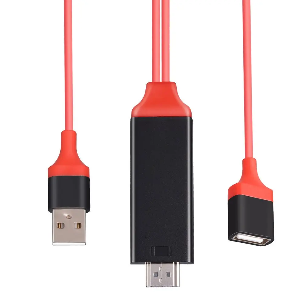 USB к HDMI мобильный к телевизору HD кабель преобразования аудио видео конвертер применяется для Apple Android type C Мобильный планшет к HDMI шнур