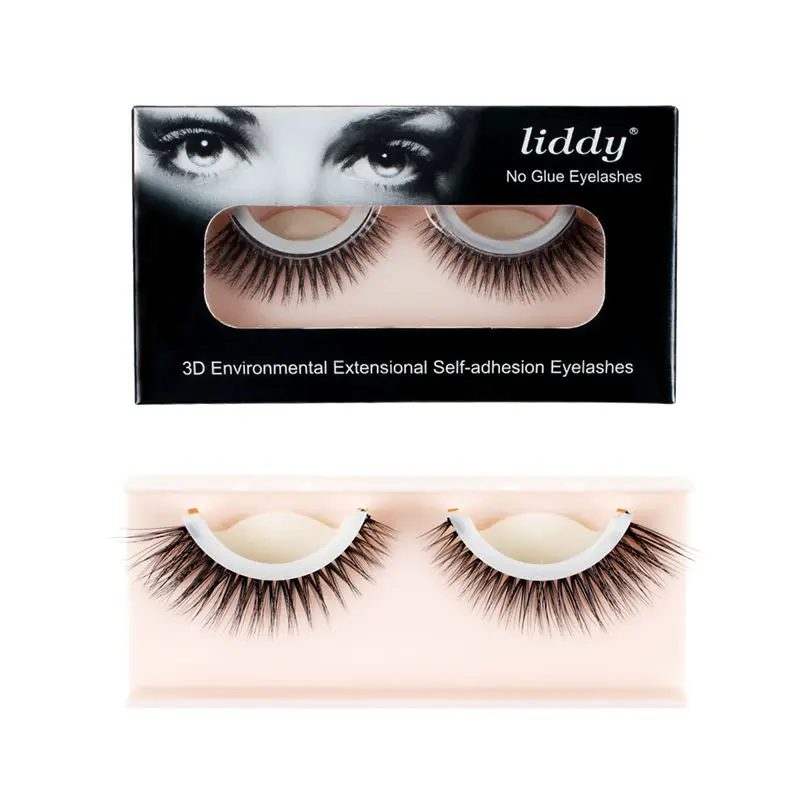 LIDDY 3D Reusable SelfAdhesive False Eyelashes Extension Natural Curly