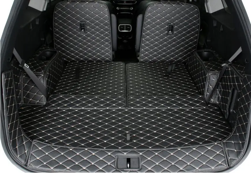 

New 3D Full Rear Trunk Tray Cargo Liner Pad mats For Hyundai New Santafe 5 seats 2019 2020 EMS Free Shipping