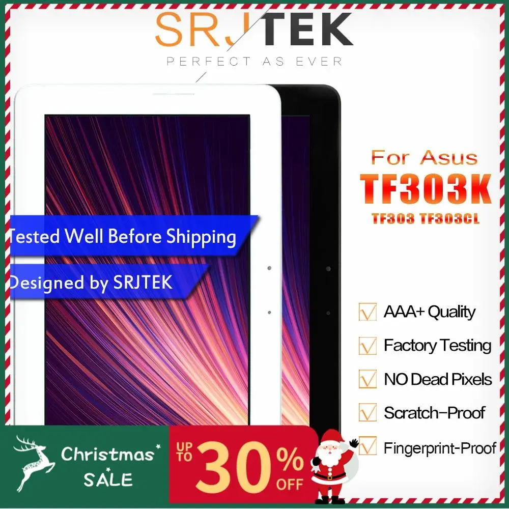 Srjtek для Asus Transformer Pad TF303 TF303K TF303CL CLAA101FP05 ЖК-дисплей Матрица кодирующий преобразователь сенсорного экрана в сборе с рамкой