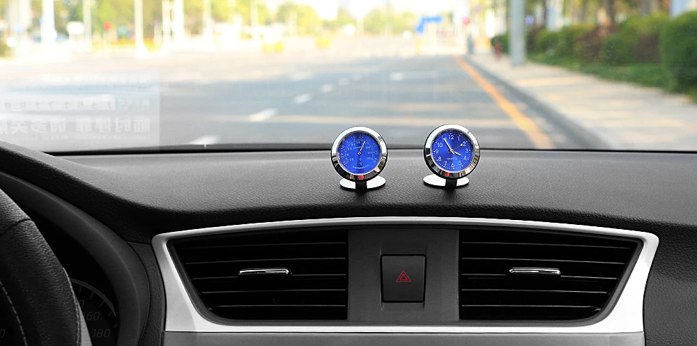 Автомобильные часы орнамент креативные светящиеся часы термометр Автомобильный авто интерьер цифровой указатель часы украшение автомобиля аксессуары
